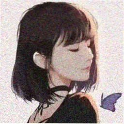 留言读者头像：枫红描边的人物剪影